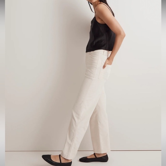 Madewell Emmett 2.0 Wide-Leg Pants in Corduroy size 32 new antique cream - Picture 3 of 8